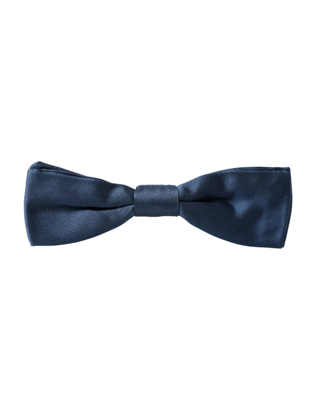 Dolce & Gabbana Blue Satin Silk Adjustable Neck Men Bow Tie - Eljoys Fashion 