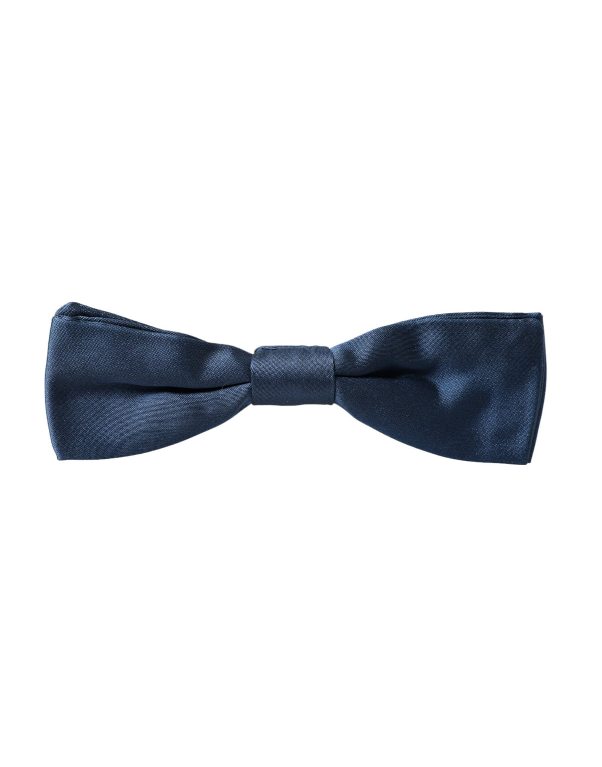 Dolce & Gabbana Blue Satin Silk Adjustable Neck Men Bow Tie - Eljoys Fashion 
