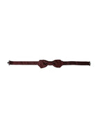 Dolce & Gabbana Red Silk Fantasy Adjustable Neck Men Bow Tie