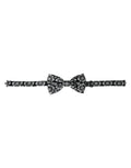 Dolce & Gabbana Black White Printed Adjustable Neck Men Bow Tie - Eljoys Fashion 
