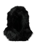 Dolce & Gabbana Black Faux Fur Whole Head Wrap Hat - Eljoys Fashion 