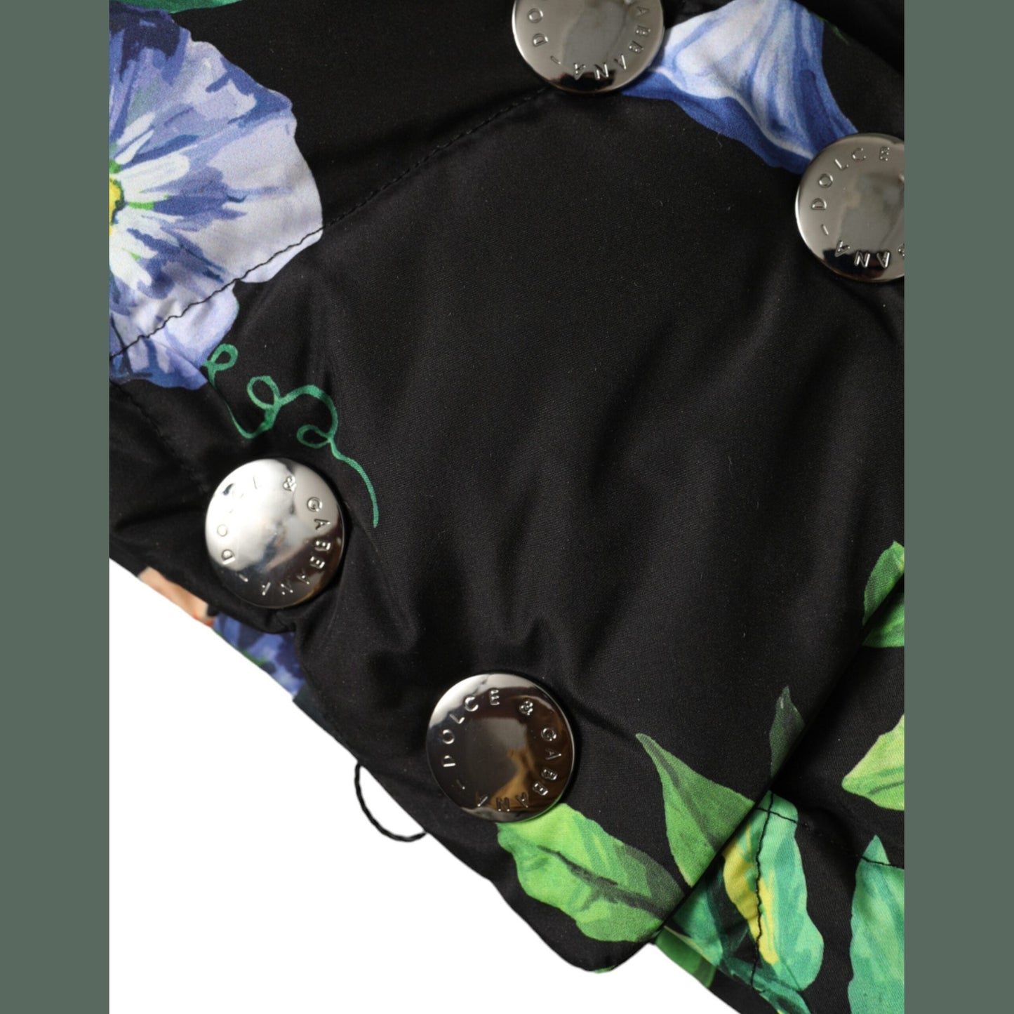 Dolce & Gabbana Black Floral Print Whole Head Wrap Hat