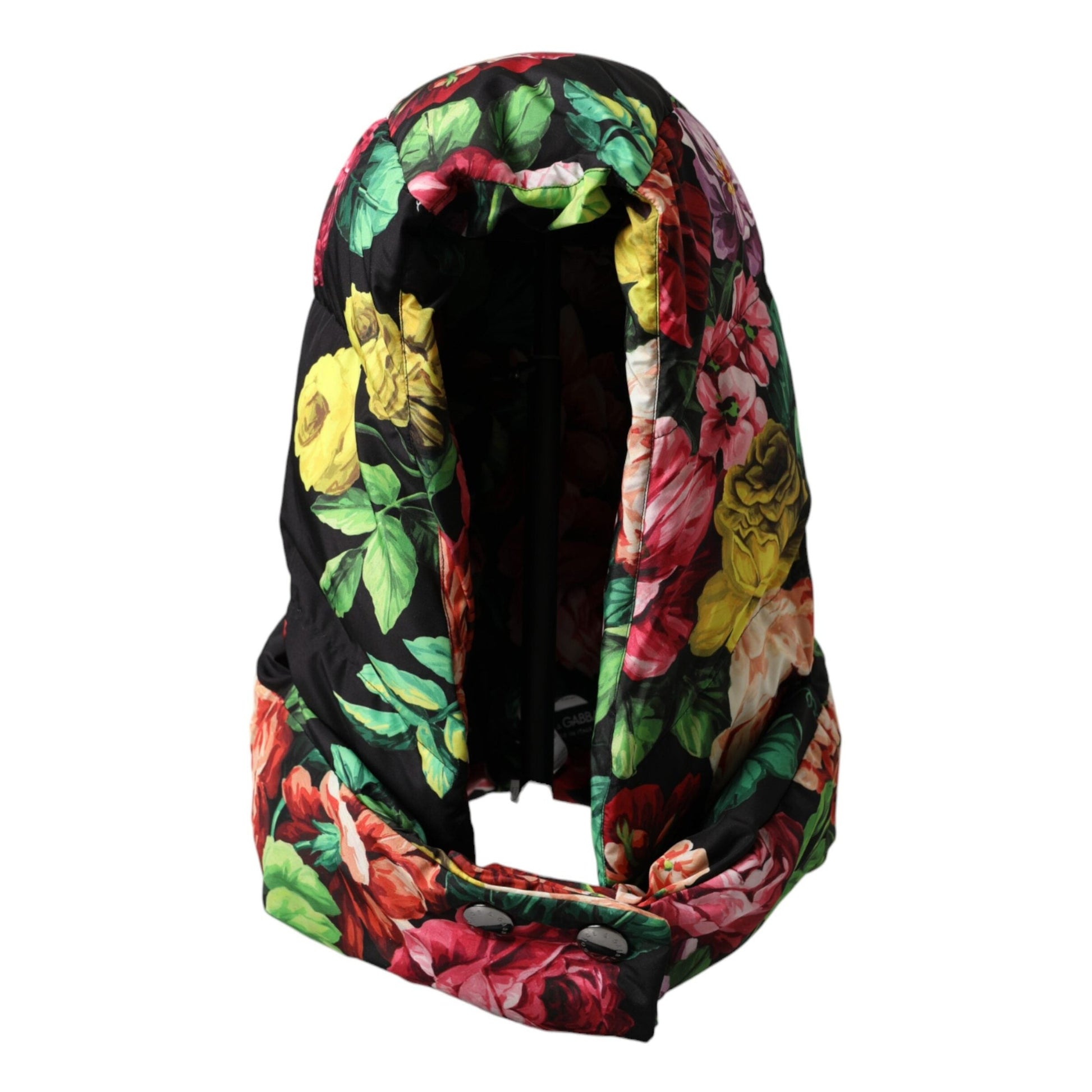 Dolce & Gabbana Hat Multicolor Floral Whole Head Wrap Hat