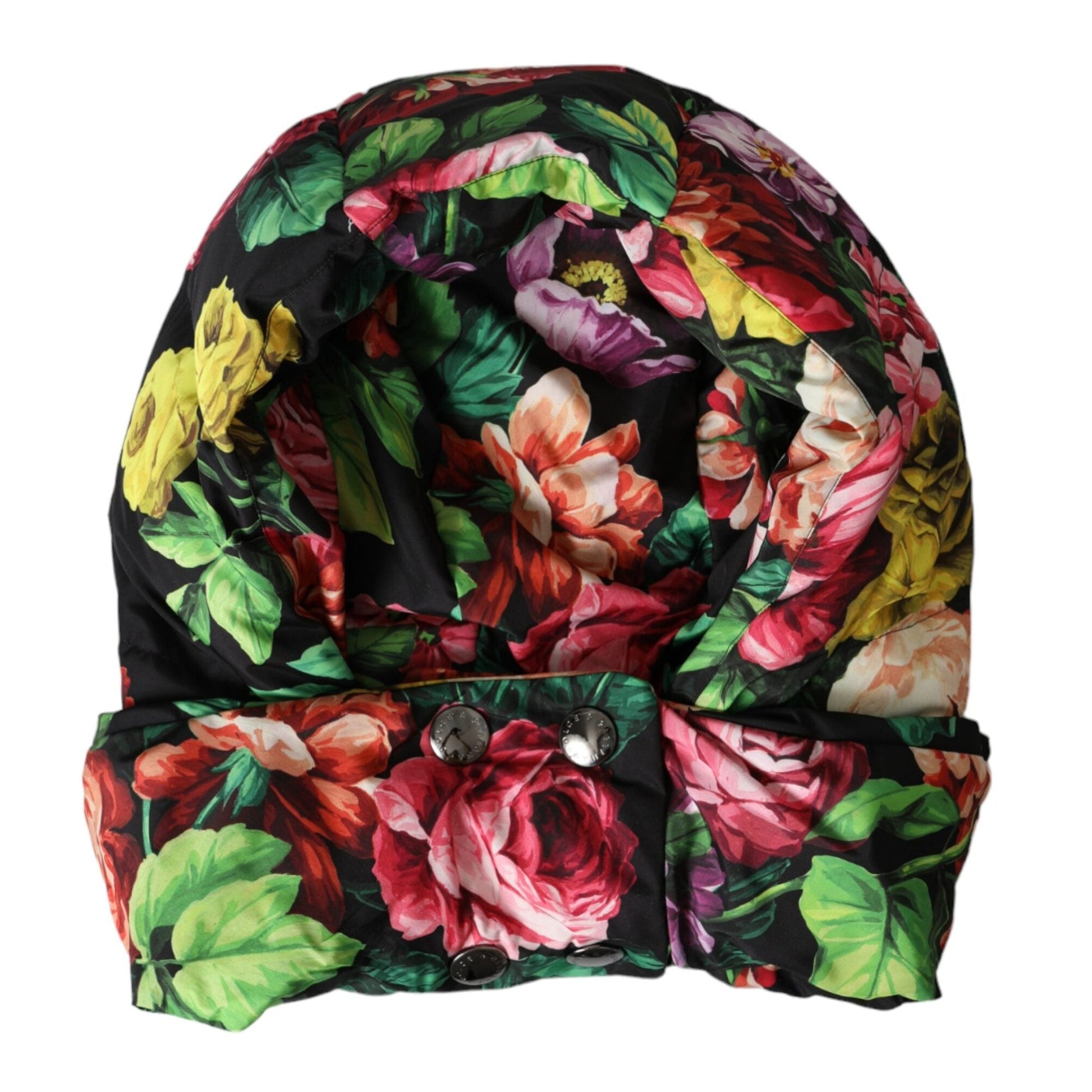 Dolce & Gabbana Hat Multicolor Floral Whole Head Wrap Hat