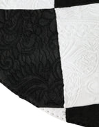Dolce & Gabbana Black White Checkered Wide Brim Floppy Hat - Eljoys Fashion 