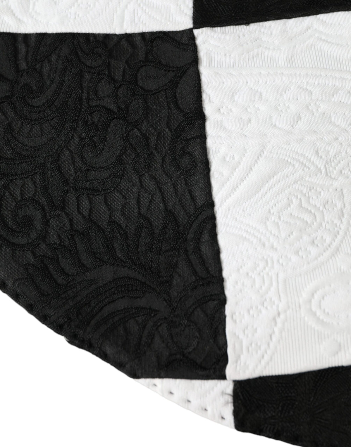 Dolce & Gabbana Black White Checkered Wide Brim Floppy Hat - Eljoys Fashion 