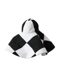 Dolce & Gabbana Black White Checkered Wide Brim Floppy Hat - Eljoys Fashion 
