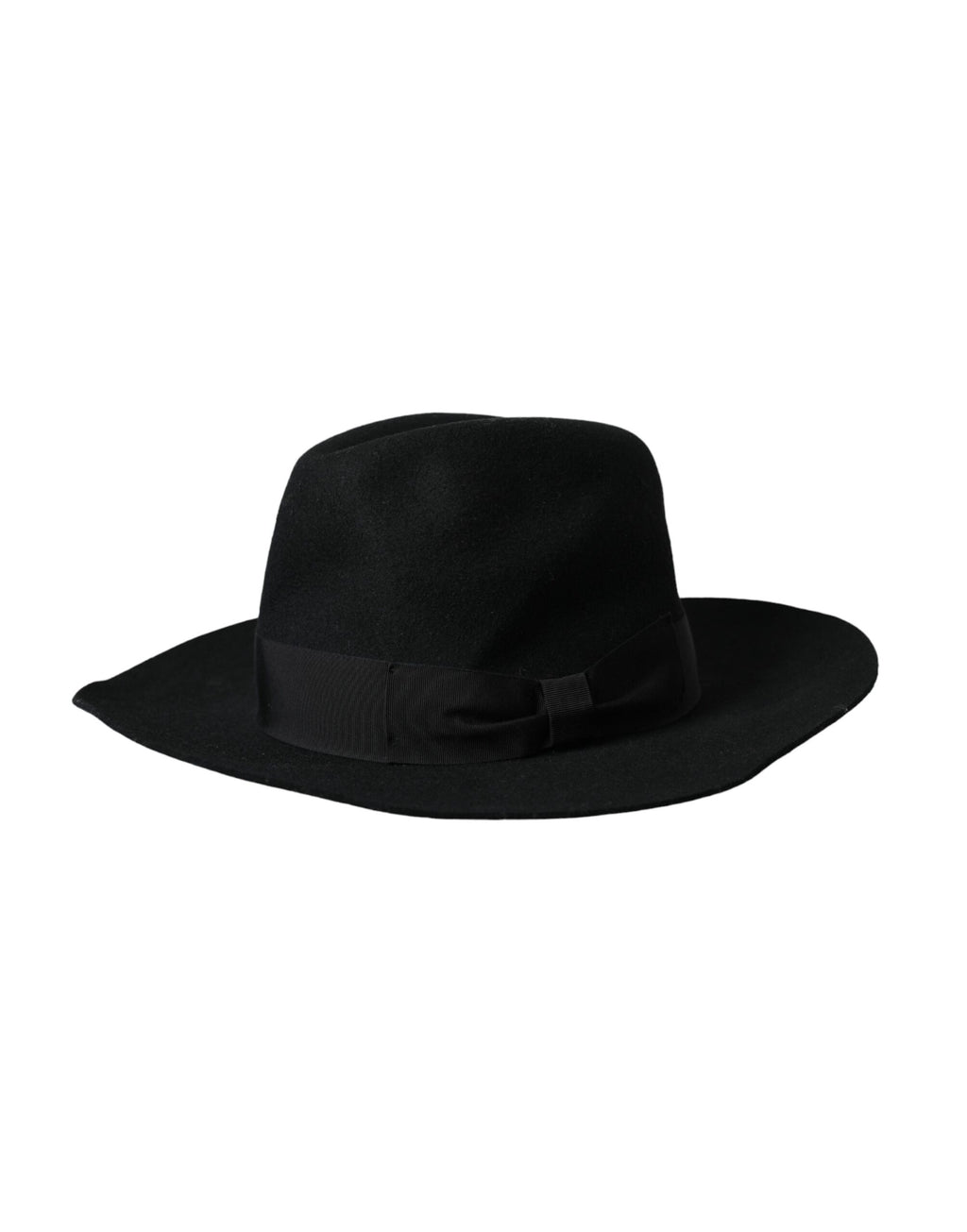 Dolce & Gabbana Black Rabbit Fedora Trilby Women Hat - Eljoys Fashion 