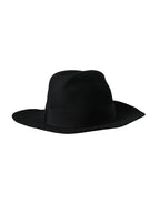 Dolce & Gabbana Black Rabbit Fedora Trilby Women Hat - Eljoys Fashion 