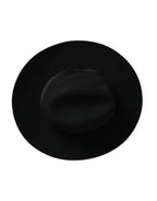 Dolce & Gabbana Black Rabbit Fedora Trilby Women Hat - Eljoys Fashion 