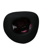 Dolce & Gabbana Black Rabbit Fedora Trilby Women Hat - Eljoys Fashion 