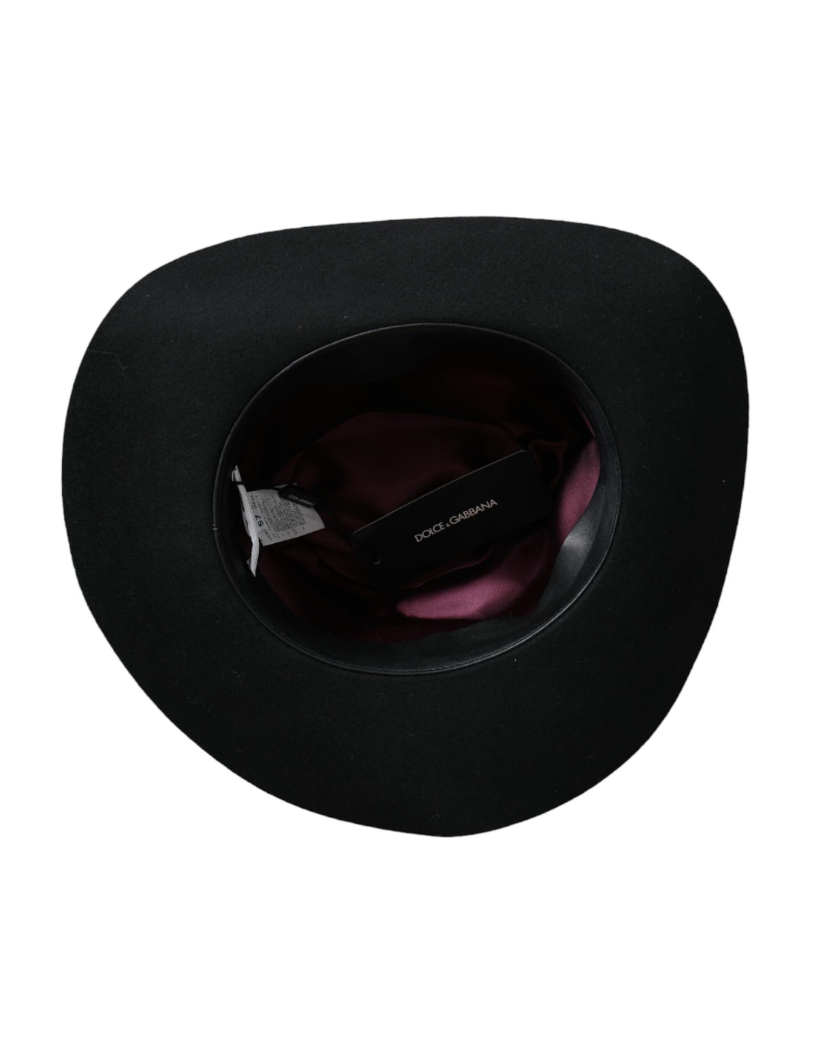 Dolce & Gabbana Black Rabbit Fedora Trilby Women Hat - Eljoys Fashion 