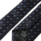 Dolce & Gabbana Dark Blue Polka Dot Silk Adjustable Men Tie