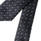 Dolce & Gabbana Dark Blue Polka Dot Silk Adjustable Men Tie