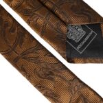 Dolce & Gabbana Brown Floral 100% Silk Adjustable Men Tie Dolce & Gabbana