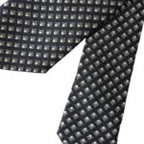 Dolce & Gabbana Dark Gray 100% Silk Patterned Adjustable Men Tie