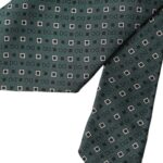 Dolce & Gabbana Green Silk Branded Logo Adjustable Men Tie Dolce & Gabbana