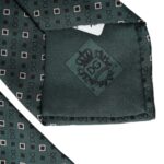 Dolce & Gabbana Green Silk Branded Logo Adjustable Men Tie Dolce & Gabbana