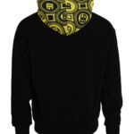 Dolce & Gabbana Black Logo Cotton Hooded Sweatshirt Sweater - Eljoys Fashion 