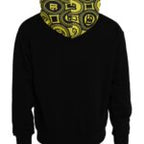 Dolce & Gabbana Black Logo Cotton Hooded Sweatshirt Sweater - Eljoys Fashion 
