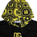 Dolce & Gabbana Black Logo Cotton Hooded Sweatshirt Sweater - Eljoys Fashion 