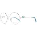 Emilio Pucci rose gold metal glasses frames with sleek design and clear lenses, stylish and lightweight for everyday wear.