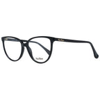 Max Mara black plastic eyeglass frames with sleek design and clear lenses, showcasing stylish eyewear for everyday wear.