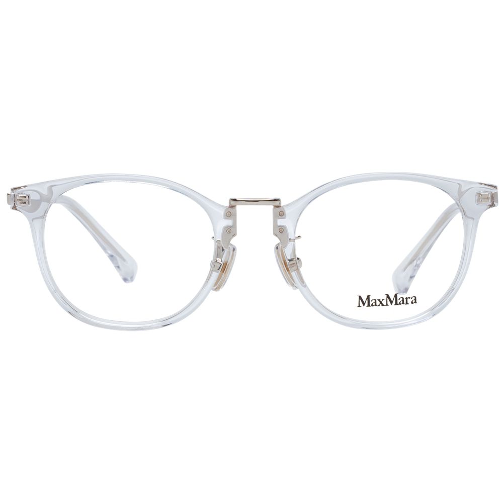 Max Mara White Plastic Glasses Frames