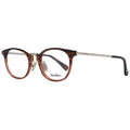 Max Mara brown plastic eyeglass frames with a sleek, modern design, showcasing stylish and lightweight eyewear.