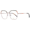 Emilio Pucci rose gold metal glasses frames with sleek design and clear lenses, stylish eyewear accessory.
