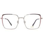 Emilio Pucci silver metal glasses frames with sleek design and clear lenses, stylish eyewear for a modern look.