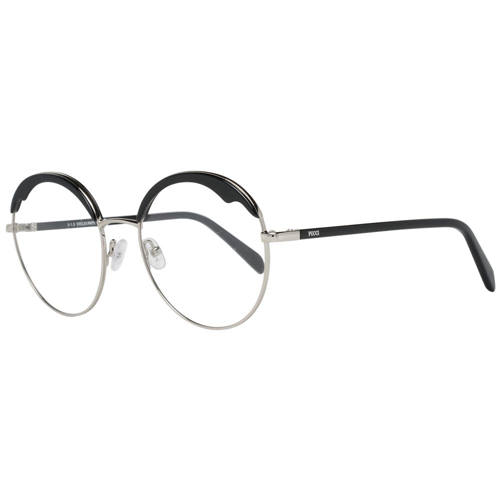 Emilio Pucci Black Metal & Plastic Glasses Frames Emilio Pucci