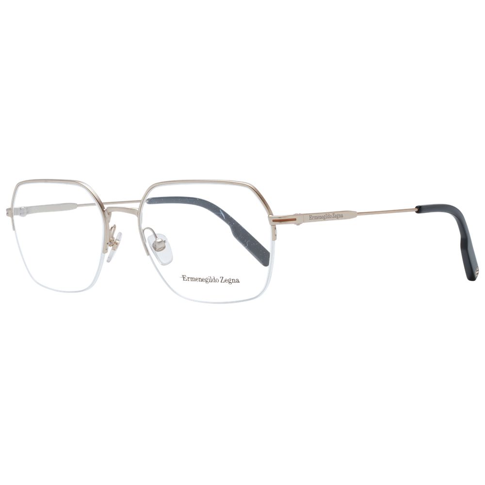 Ermenegildo Zegna Silver Metal Glasses Frames