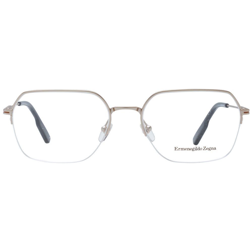 Ermenegildo Zegna Silver Metal Glasses Frames