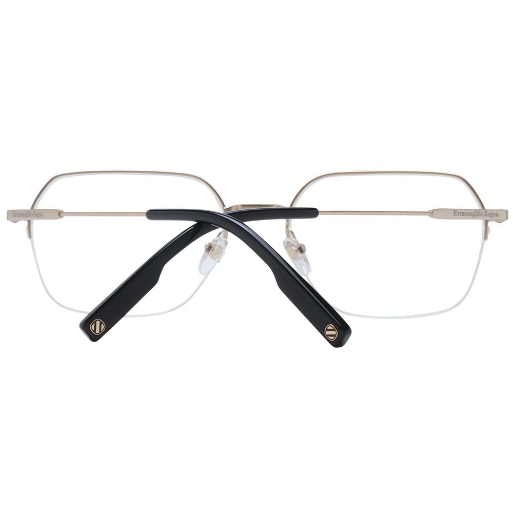 Ermenegildo Zegna Silver Metal Glasses Frames