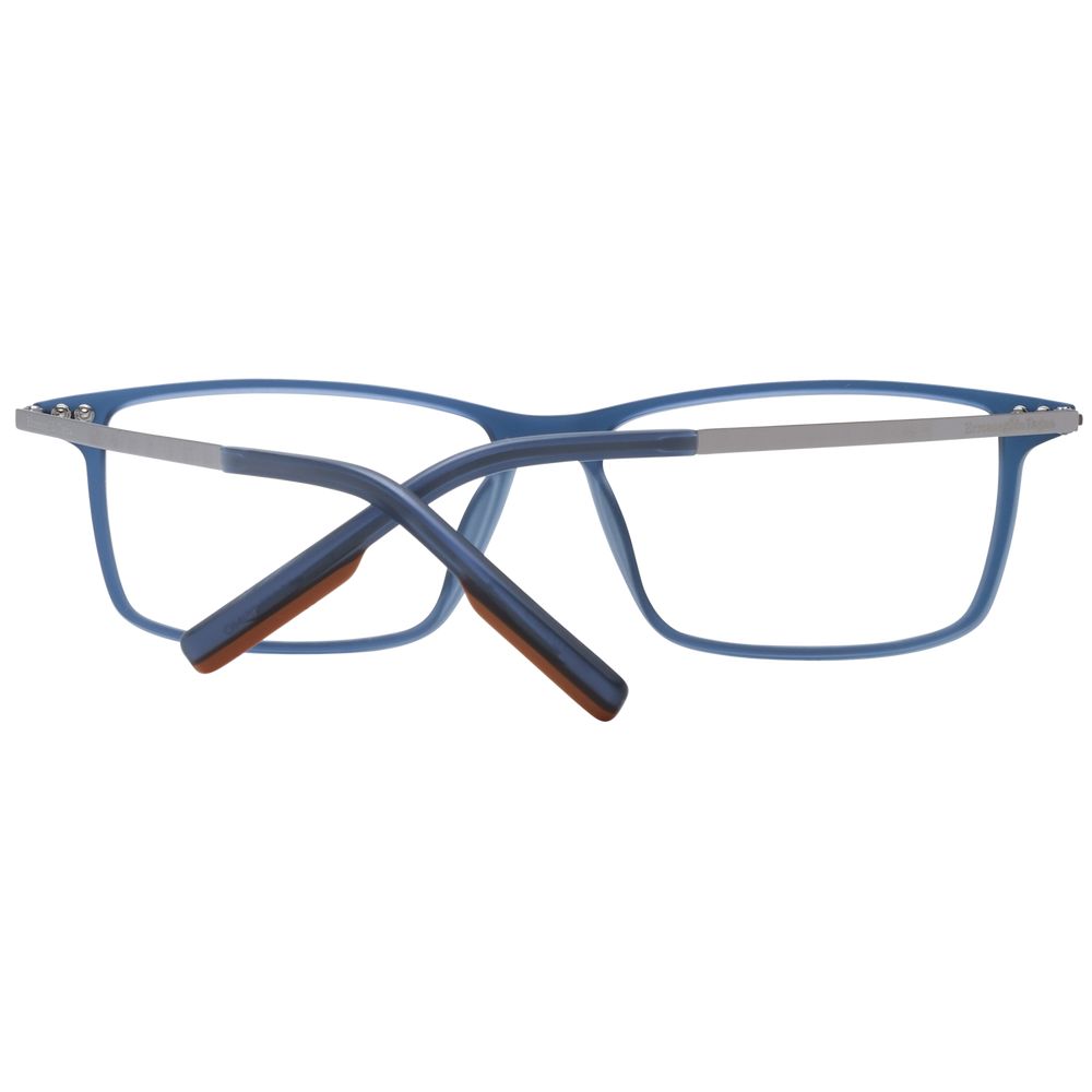 Ermenegildo Zegna Blue Plastic Glasses Frames