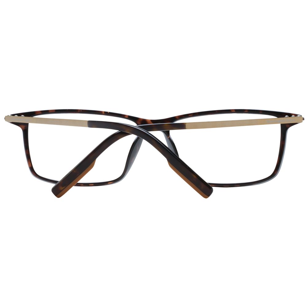 Ermenegildo Zegna Brown Plastic Glasses Frames