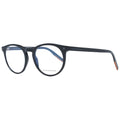 Ermenegildo Zegna black plastic glasses frames with sleek design and clear lenses, stylish eyewear for men.