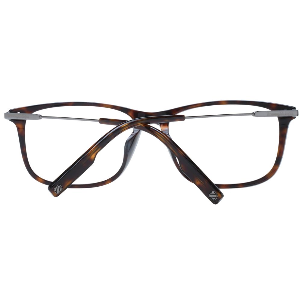 Ermenegildo Zegna Brown Plastic Glasses Frames