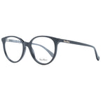 Max Mara black plastic eyeglass frames with a sleek, modern design, featuring smooth temples and a stylish, minimalist look.