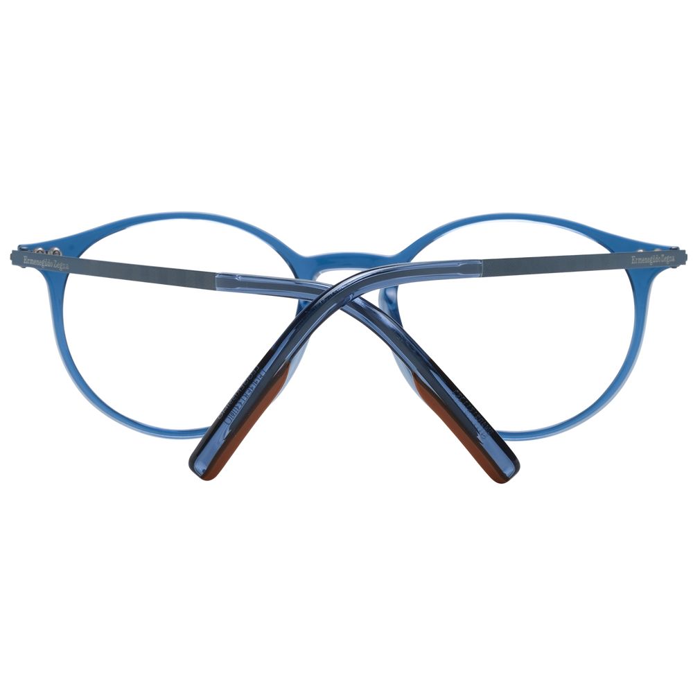 Ermenegildo Zegna Blue Men Glasses Frame