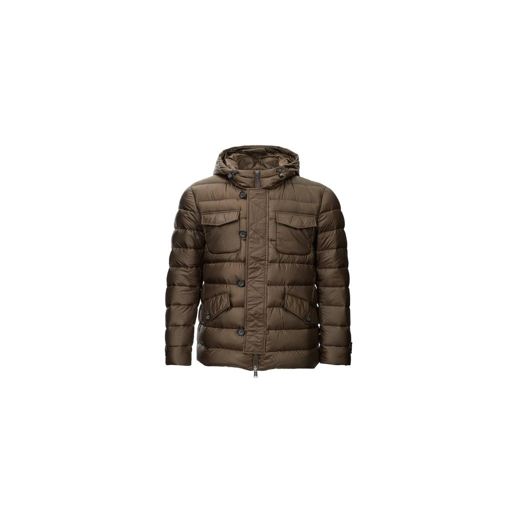 Add Brown Polyamide Jacket Add