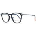 Ermenegildo Zegna Black Plastic Glasses Frames