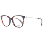 Max Mara brown plastic eyeglass frames, stylish and lightweight, with a sleek design and clear lenses for a sophisticated look.