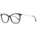 Max Mara blue plastic glasses frames, stylish and lightweight eyewear with a modern design.