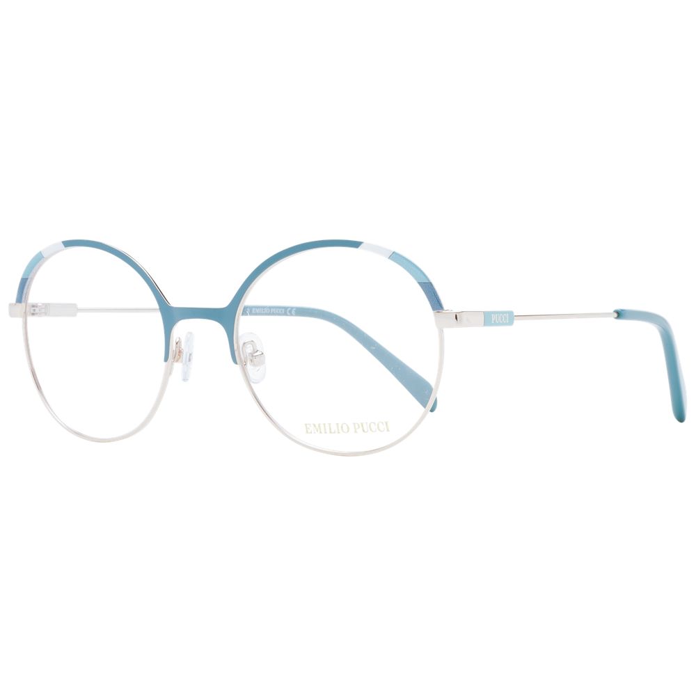 Emilio Pucci Turquoise Metal Glasses Frames