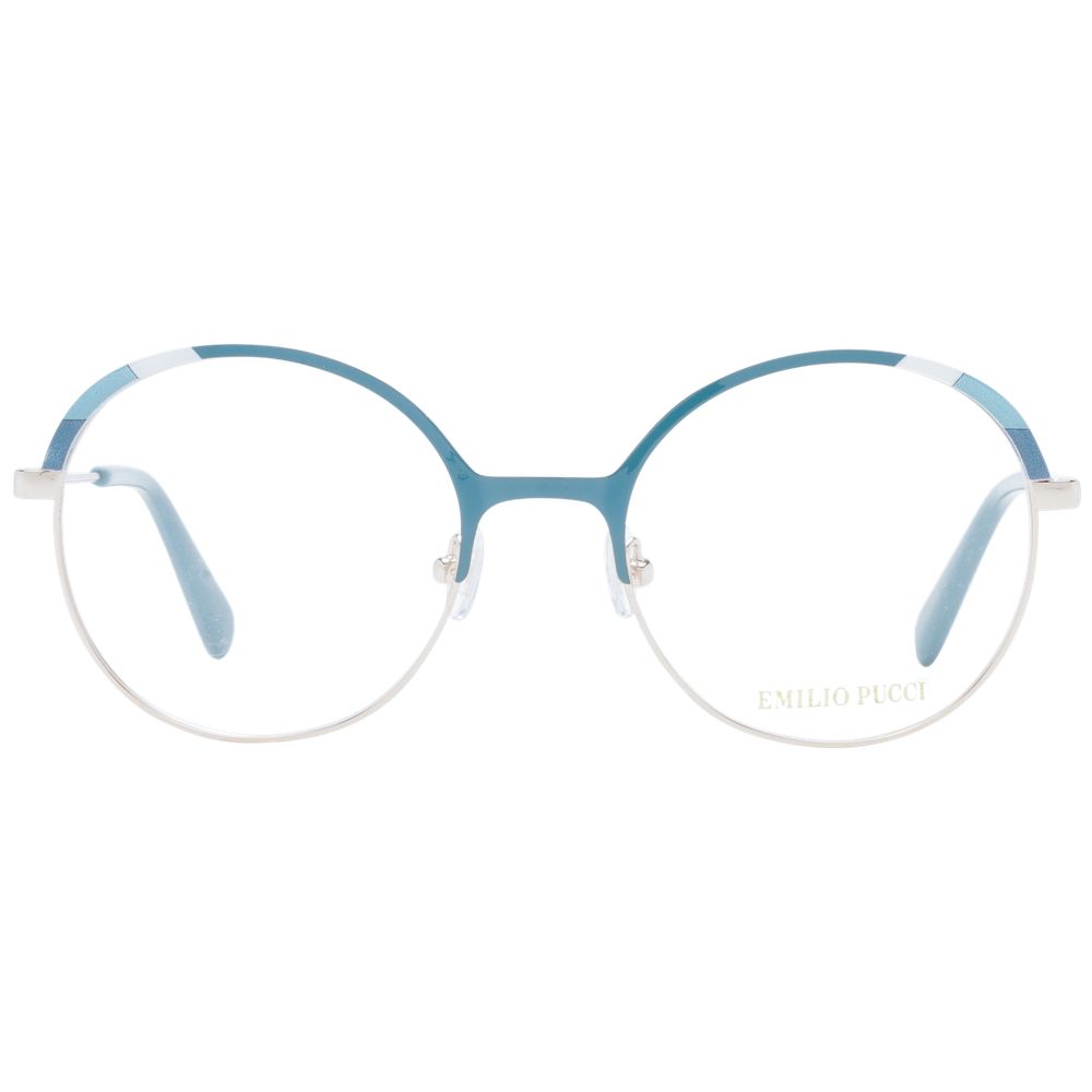 Emilio Pucci Turquoise Metal Glasses Frames
