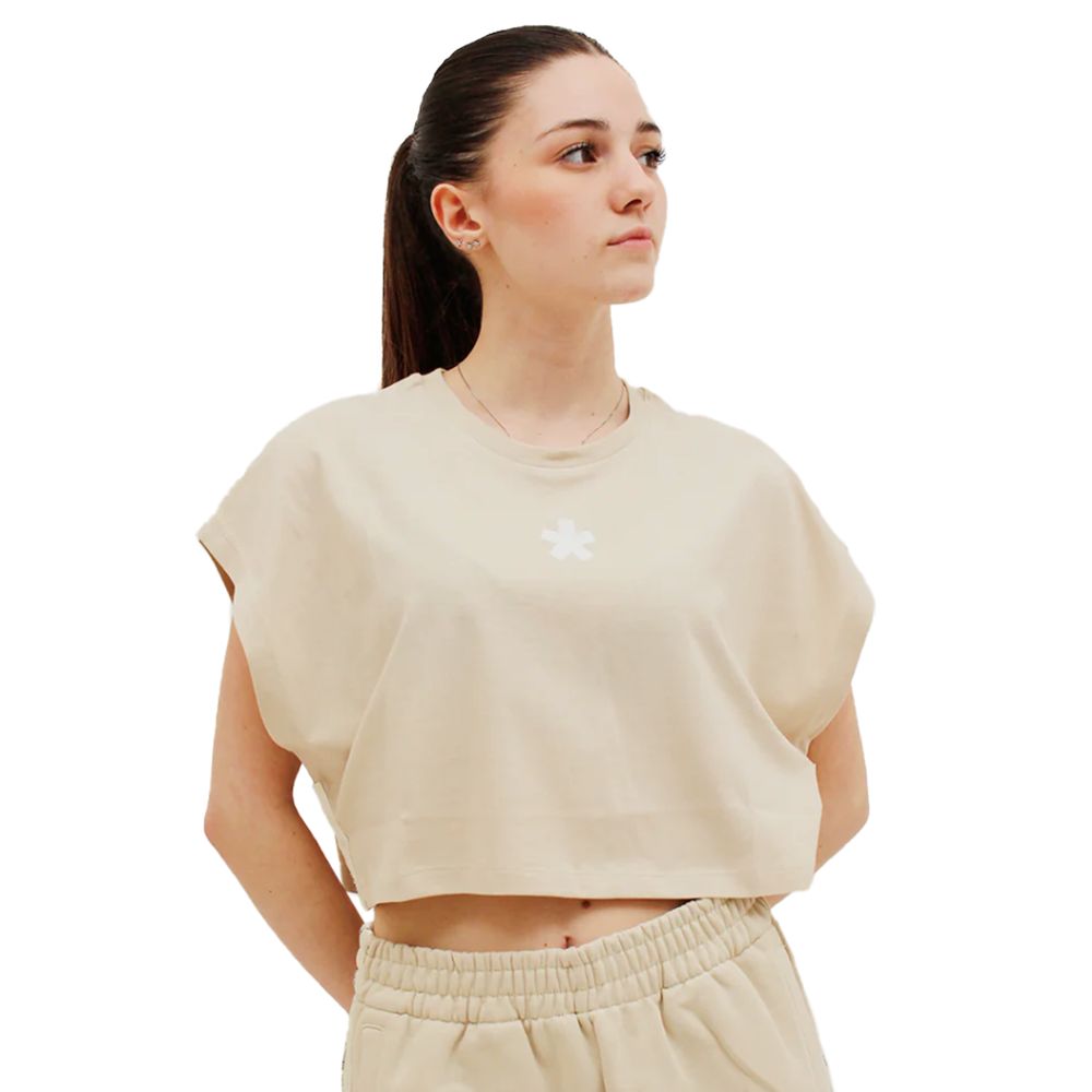 Comme Des Fuckdown Beige Cotton Women T-Shirt