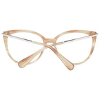 Max Mara brown plastic eyeglass frames with a sleek design, suitable for stylish and comfortable eyewear.