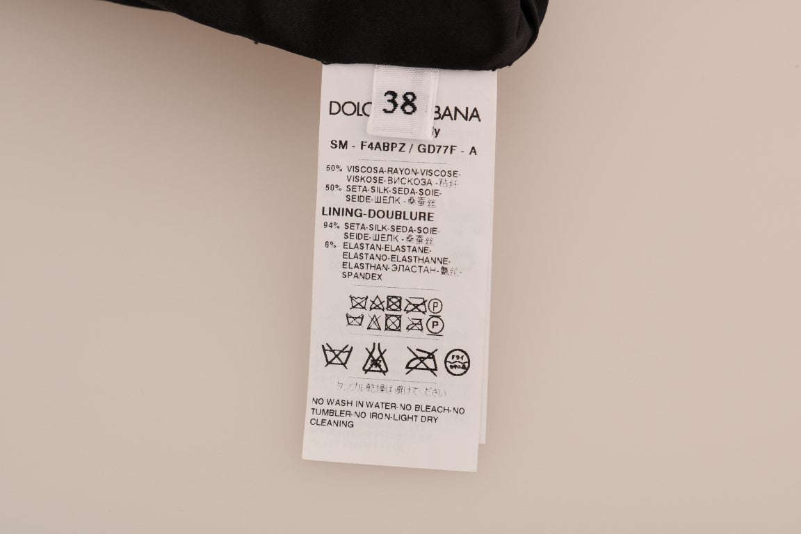 Dolce & Gabbana Brown Leopard Print Silk A-Line Skirt Dolce & Gabbana